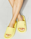 MMShoes Arms Around Me Open Toe Slide in Yellow