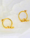 18K Gold-Plated Tied Hoop Earrings