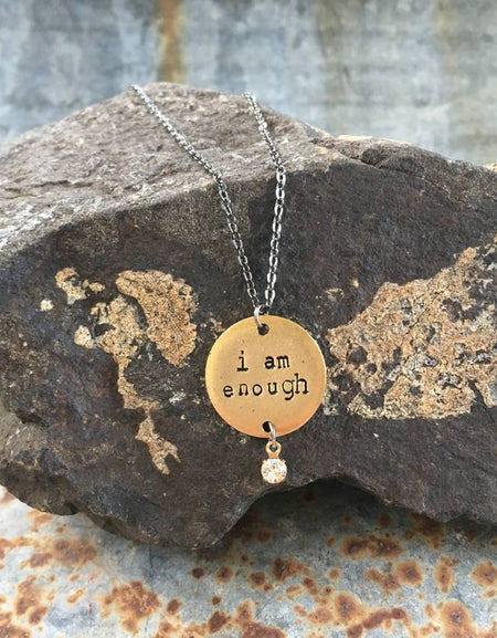 I Am Enough Message Necklace