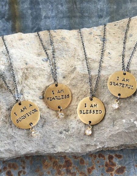 I Am Blessed Message Necklace