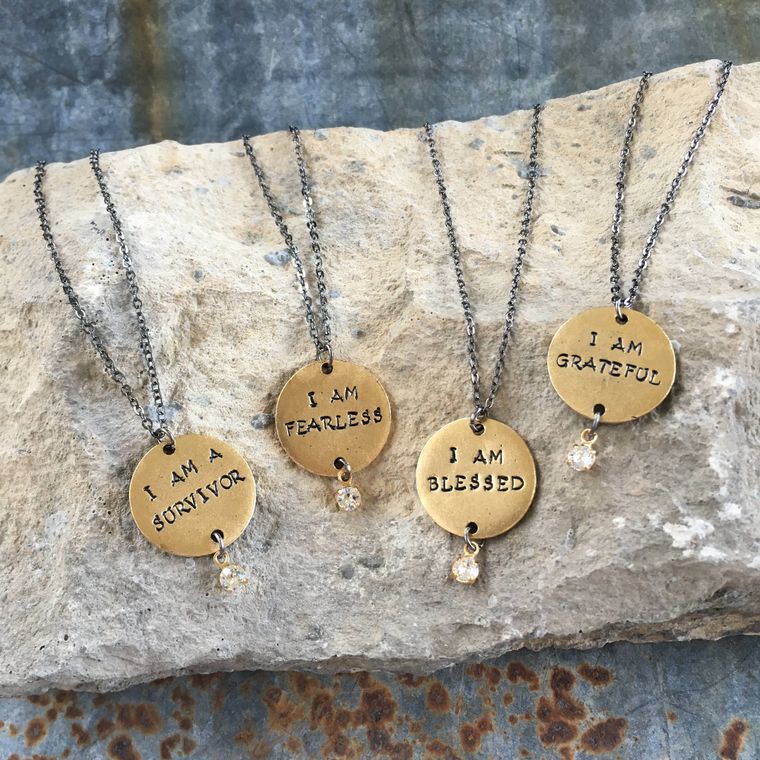 I Am Blessed Message Necklace