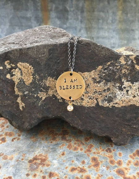 I Am Blessed Message Necklace