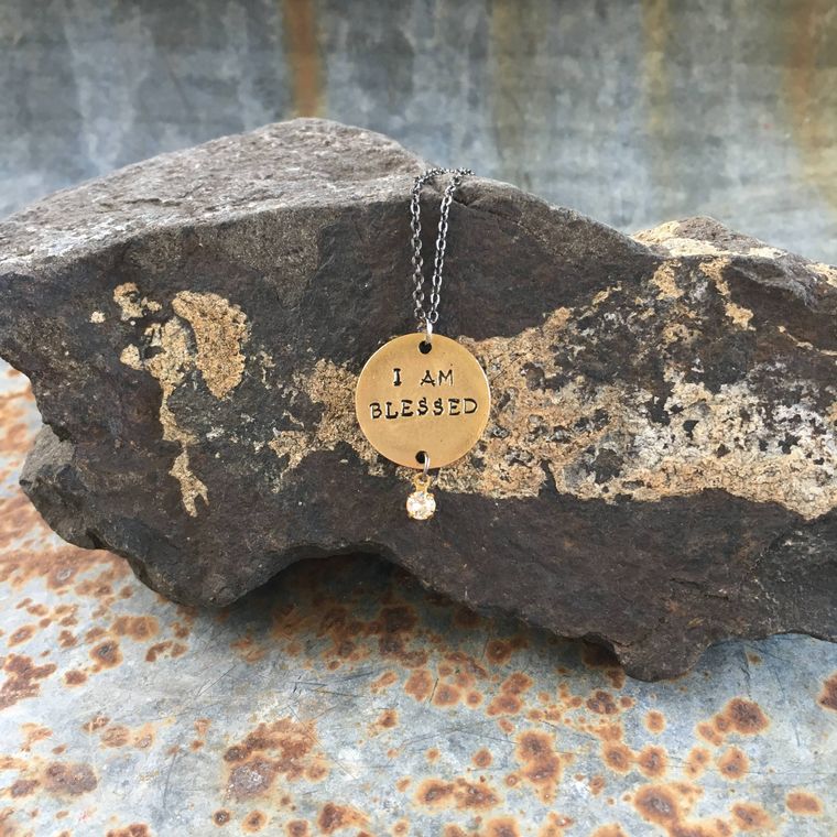 I Am Blessed Message Necklace